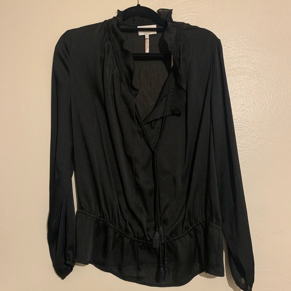 Laundry by Shelli Segal black blouse 14